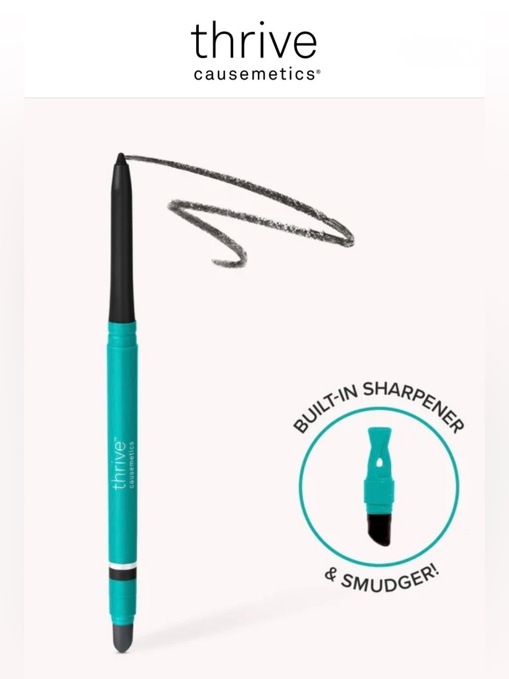 NWT thrive causemetics® INFINITY WATERPROOF™
EYELINER SHADE LAUREN Black 0.28 g